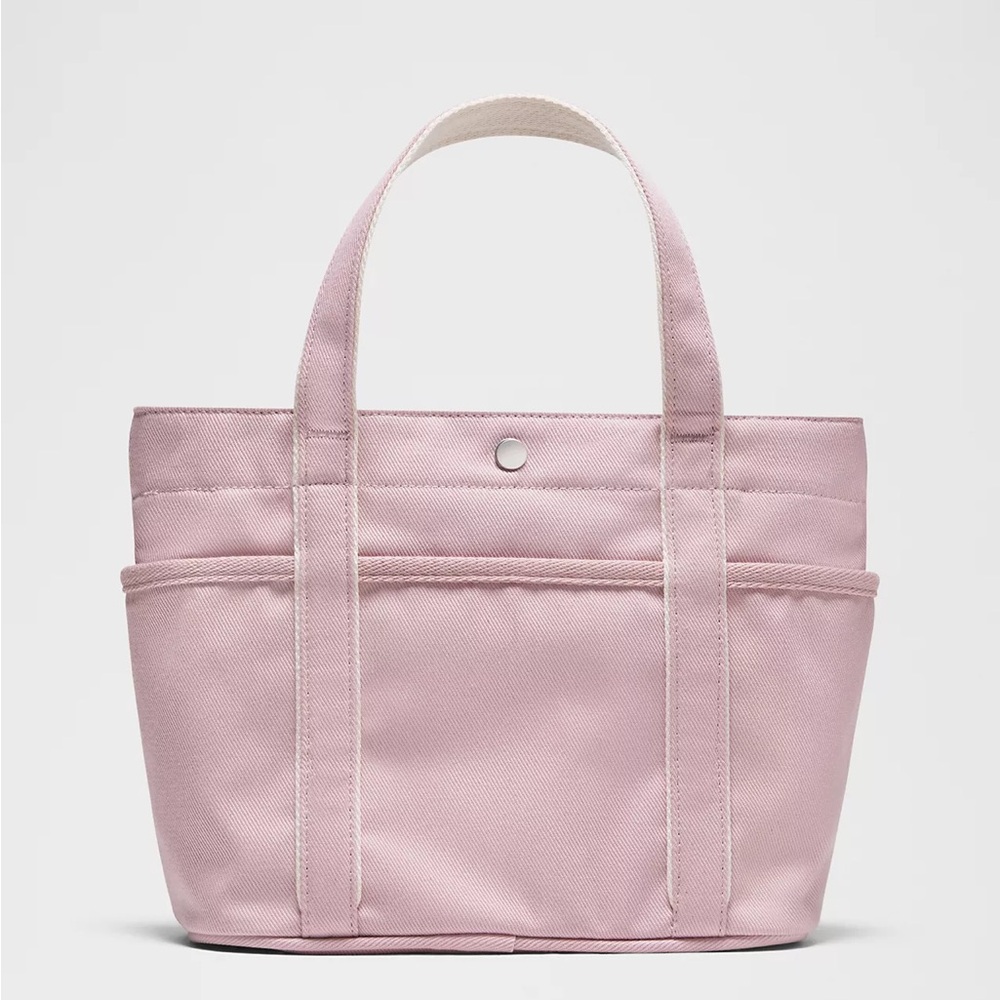 Lululemon Daily Multi-Pocket Mini Canvas Tote Bag 6.5L - mink berry light ivory - Picture 15 of 15